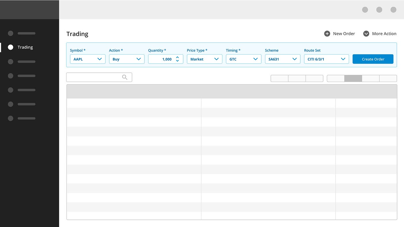 Concept A wireframe